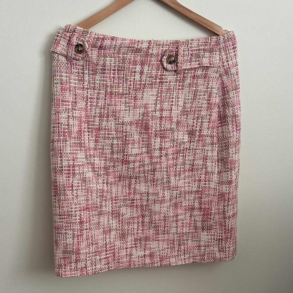 Blue Illusion Brand Pink Tweed Skirt